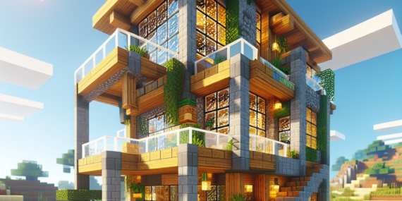 Cara Desain Rumah Minecraft Modern Simple untuk Pemula