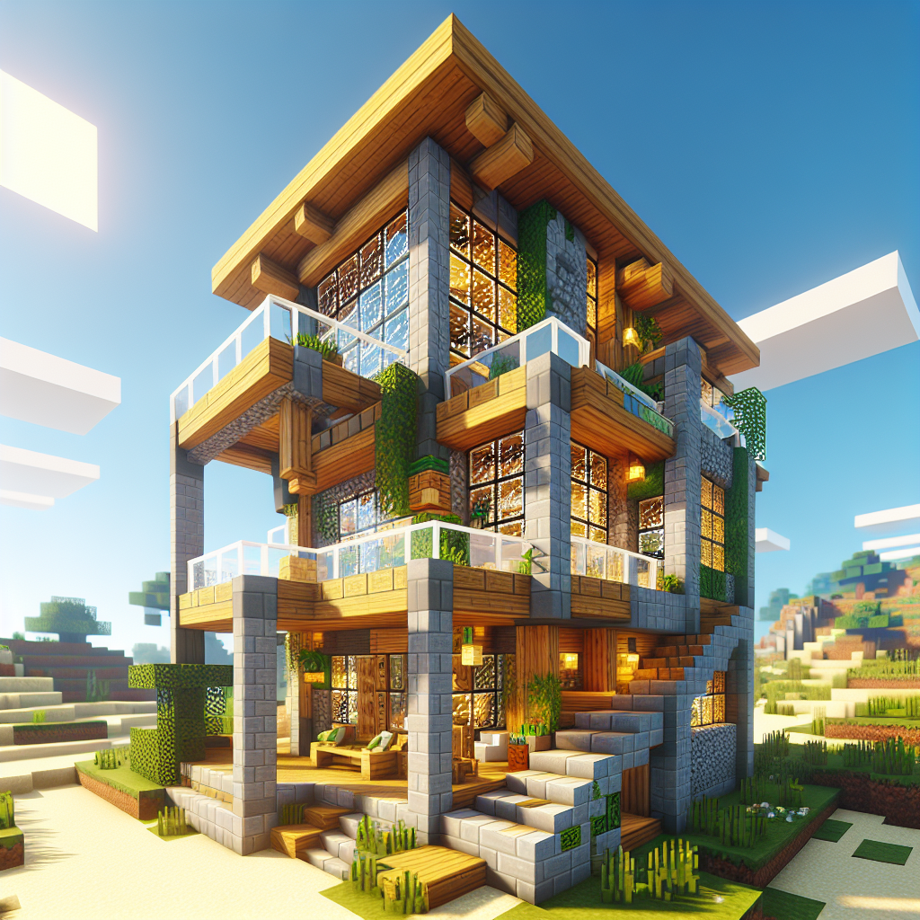 Cara Desain Rumah Minecraft Modern Simple untuk Pemula